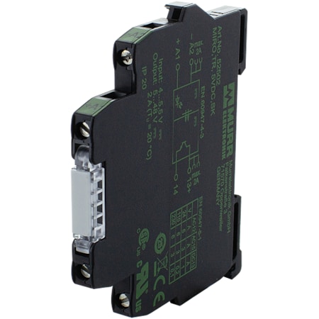 Murrelektronik MIRO TR 5VDC SK OPTO-COUPLER MODULE, IN: 5, 5 VDC - OUT: 48 VDC / 2 A, 6, 2 mm screw-type terminal 52502